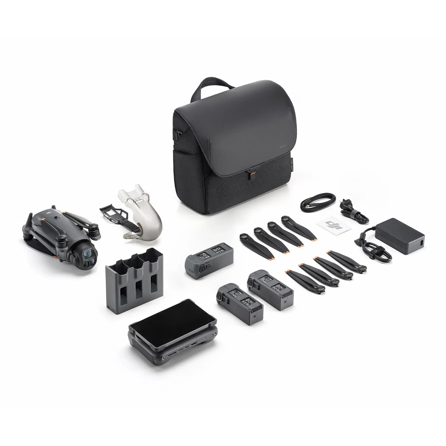 Mavic 4 Pro Creator Combo kit including RC Pro 2, three batteries, parallel charging hub and carry bag